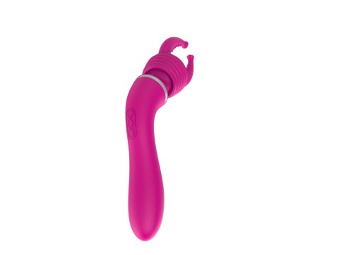 Masażer łechtaczki wibrator 2w1 10+10 trybów 19cm