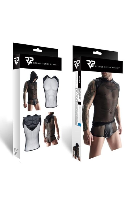 Męski t-shirt bez rękawów, z kapturem M Męski t-shirt bez rękawów, z kapturem M