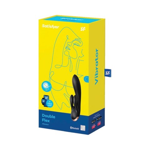 Wibrator króliczek aplikacja Satisfyer Double Flex Wibrator króliczek aplikacja Satisfyer Double Flex
