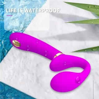 Wibrator strap-on strapless elektrostymulacja 15cm