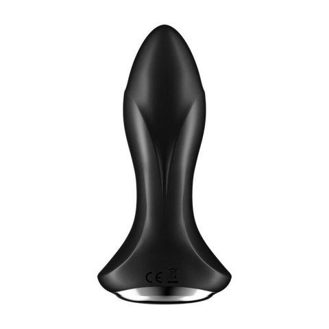 Czarny wibrujący plug zatyczka wibrator analny Czarny wibrujący plug zatyczka wibrator analny