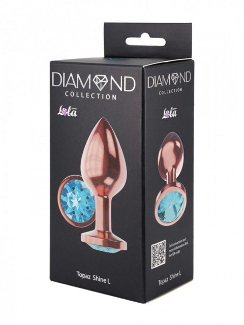 Plug-Butt Plug Diamond Topaz Shine L Rose Gold Plug-Butt Plug Diamond Topaz Shine L Rose Gold