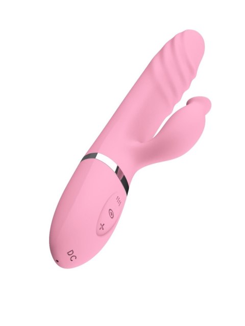 Wibrator posuwisty z króliczkiem podgrzewany USB Wibrator posuwisty z króliczkiem podgrzewany USB