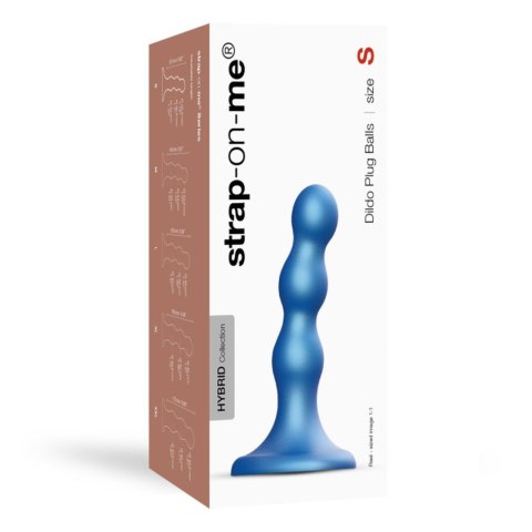 Dildo potrójne kulki fioletowe idealne do strap-on Dildo potrójne kulki fioletowe idealne do strap-on