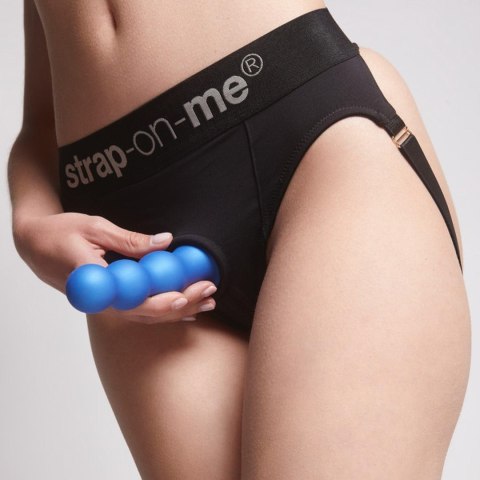 Dildo potrójne kulki fioletowe idealne do strap-on Dildo potrójne kulki fioletowe idealne do strap-on