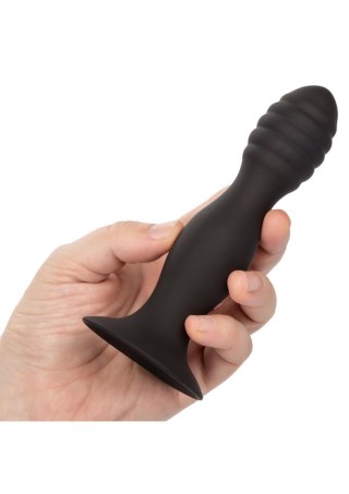 Korek analny plug żebrowany z przyssawką sex anal