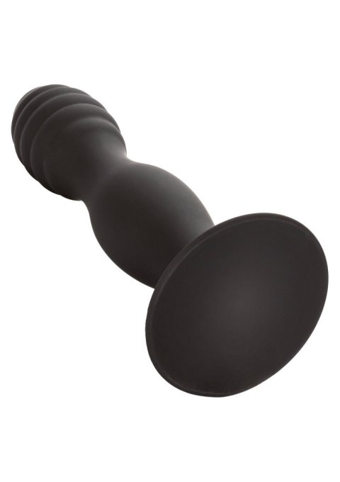 Korek analny plug żebrowany z przyssawką sex anal