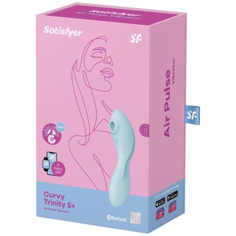 Masażer łechtaczki punkt G Satisfyer Curvy Trinity Masażer łechtaczki punkt G Satisfyer Curvy Trinity