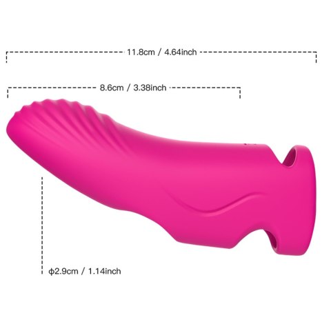 Nakładka wibrator na palec do punktu G Aurora pink Nakładka wibrator na palec do punktu G Aurora pink