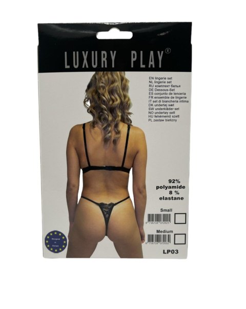 Bielizna-Luxury Play - Lingerie Set Medium Black Bielizna-Luxury Play - Lingerie Set Medium Black