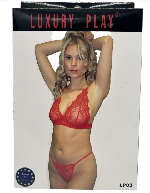 Bielizna-Luxury Play - Lingerie Set Medium Red Bielizna-Luxury Play - Lingerie Set Medium Red