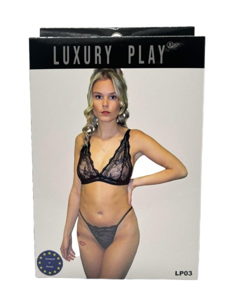 Bielizna-Luxury Play - Lingerie Set Small Black Bielizna-Luxury Play - Lingerie Set Small Black
