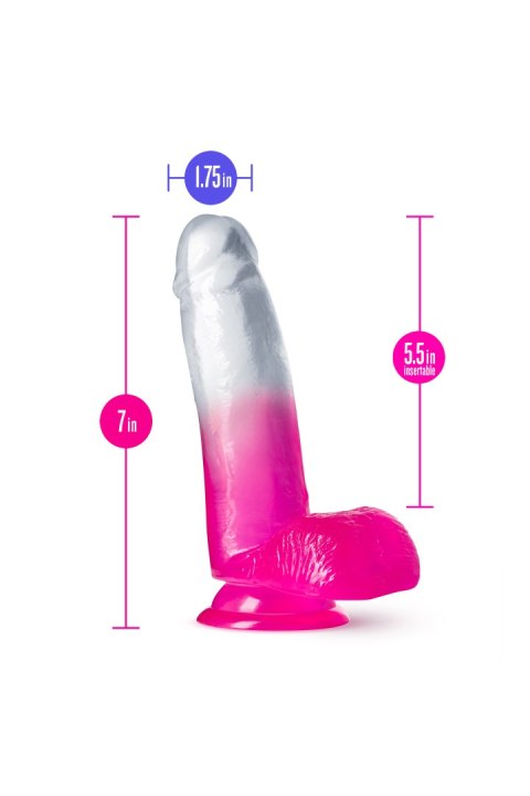 Fikuśne grube sex dildo z przyssawka i jądrami