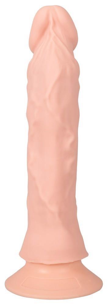 Giętkie elastyczne żylaste dildo z wibracjami 21,5