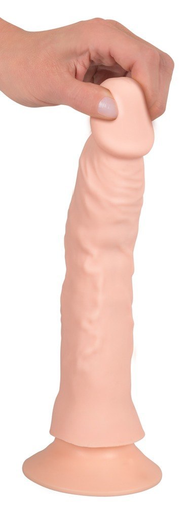 Giętkie elastyczne żylaste dildo z wibracjami 21,5