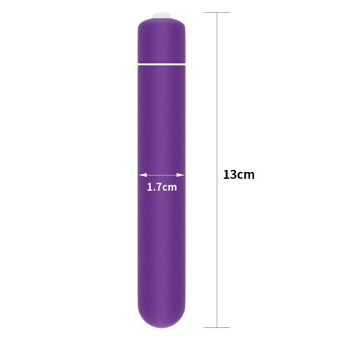 Mały fioletowy wibrator patyk 10 trybów 13 cm Mały fioletowy wibrator patyk 10 trybów 13 cm