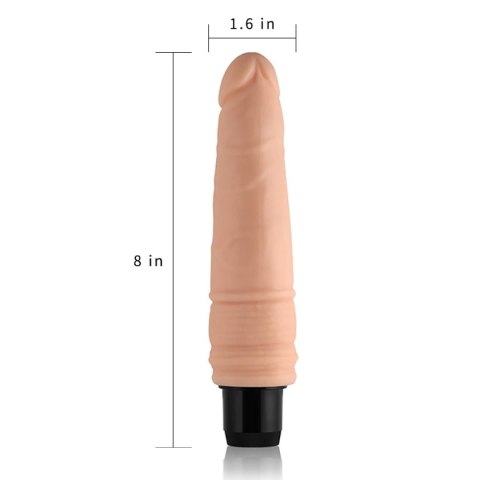 Wibrator realistyczny penis z wibracjami 20 cm Wibrator realistyczny penis z wibracjami 20 cm