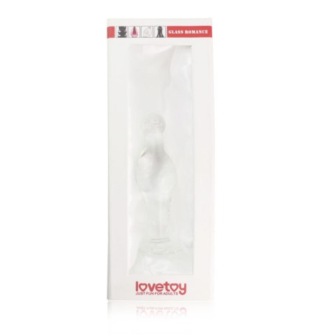 Biały opływowy szklany sex korek analny 11,5 cm Biały opływowy szklany sex korek analny 11,5 cm