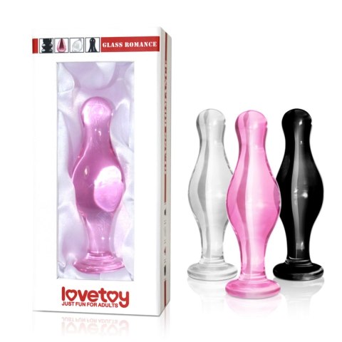 Biały opływowy szklany sex korek analny 11,5 cm Biały opływowy szklany sex korek analny 11,5 cm