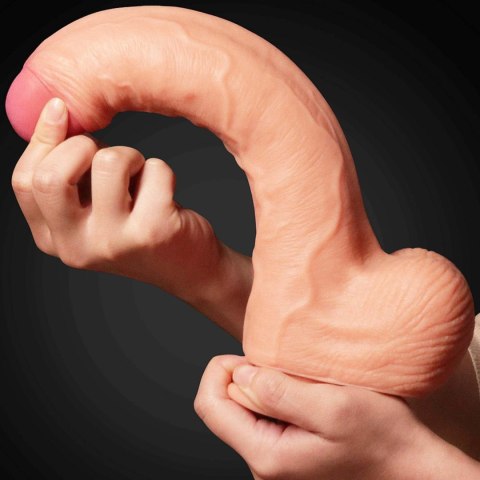 Giętkie realistyczne dildo z przyssawką penis 28cm Giętkie realistyczne dildo z przyssawką penis 28cm