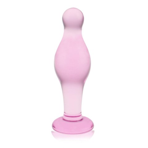 Opływowy szklany sex korek analny różowy 11,5 cm Opływowy szklany sex korek analny różowy 11,5 cm