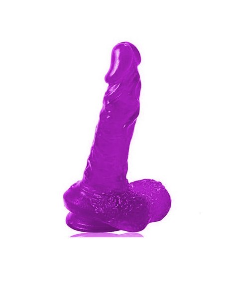 Duży fioletowy penis z przyssawką i jądrami 20 cm Duży fioletowy penis z przyssawką i jądrami 20 cm
