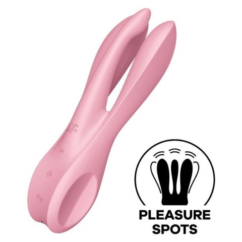 Wibrator wielofunkcyjny Satisfyer Threesome 1 róż Wibrator wielofunkcyjny Satisfyer Threesome 1 róż