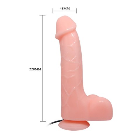 Wibrujące żylaste realistyczne dildo jądra 22 cm Wibrujące żylaste realistyczne dildo jądra 22 cm