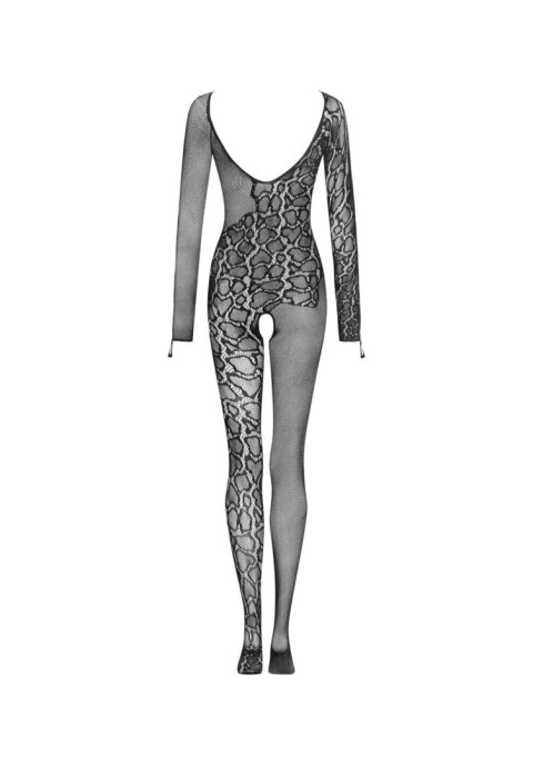 Bodystocking wężowy wzór seks otwarty krok S/M/L Bodystocking wężowy wzór seks otwarty krok S/M/L