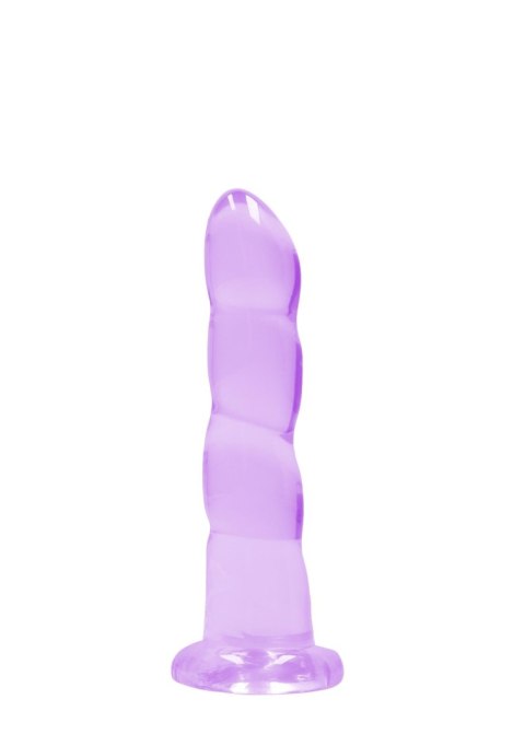 Dildo fioletowe spiralne z mocną przyssawką 18 cm Dildo fioletowe spiralne z mocną przyssawką 18 cm