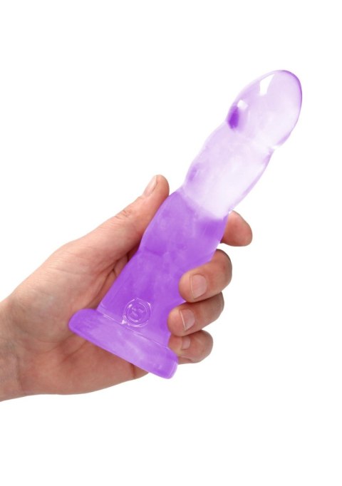 Dildo fioletowe spiralne z mocną przyssawką 18 cm Dildo fioletowe spiralne z mocną przyssawką 18 cm