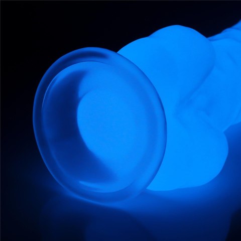 Dildo led giętkie duży penis podświetlany 21,5 cm