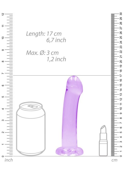 Proste sex dildo z główką i przyssawką penis 17 cm Proste sex dildo z główką i przyssawką penis 17 cm