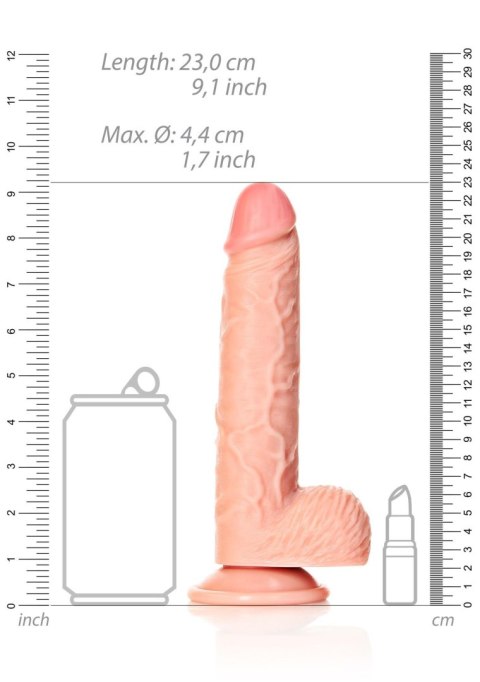 Realistyczne cieliste dildo z przyssawką 23 cm