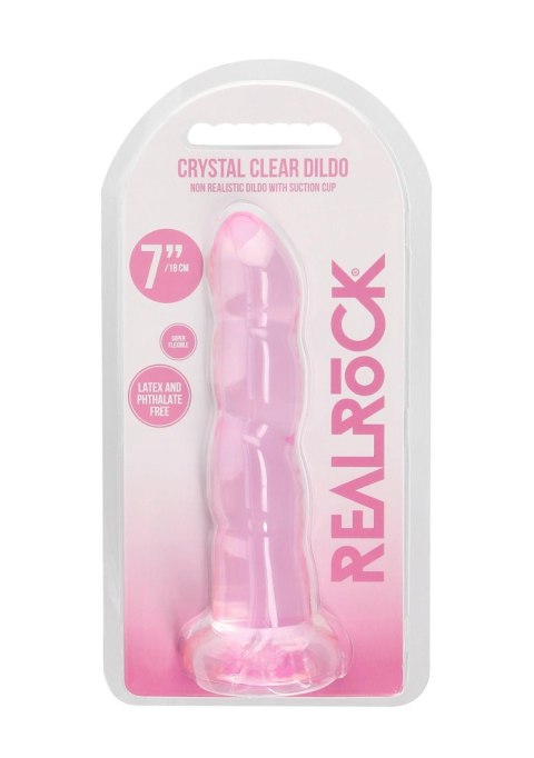 Różowe żelowe silikonowe dildo z przyssawką 18 cm Różowe żelowe silikonowe dildo z przyssawką 18 cm