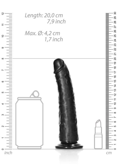 Slim Realistic Dildo with Suction Cup - 7""/ 18 cm Slim Realistic Dildo with Suction Cup - 7""/ 18 cm