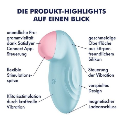 Stymulator łechtaczki satisfyer tropical tip blue Stymulator łechtaczki satisfyer tropical tip blue