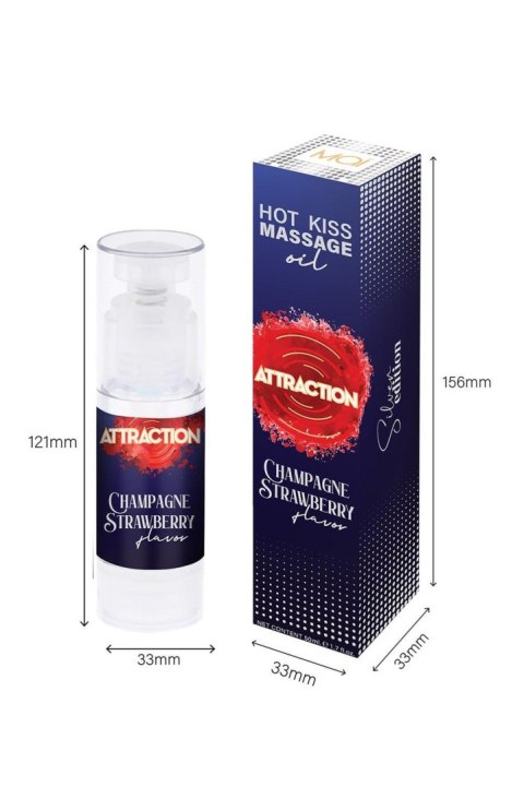 Żel jadalny do masażu Hot Kiss Smak Truskawka 50ML Żel jadalny do masażu Hot Kiss Smak Truskawka 50ML