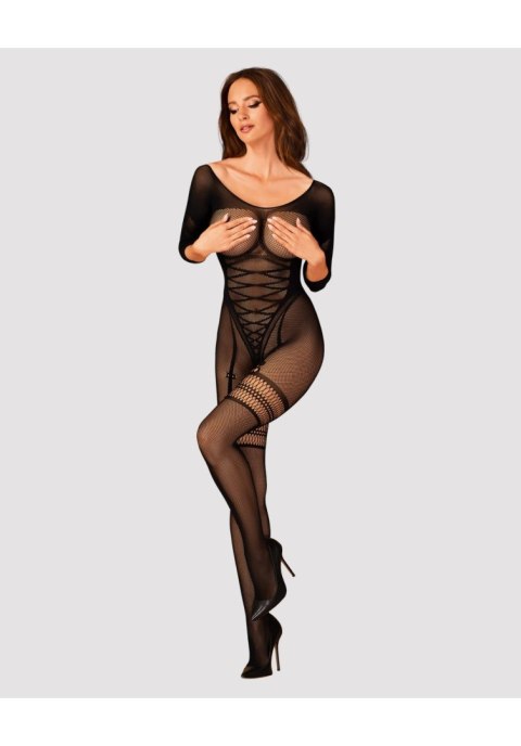 Bodystocking otwarty krok siateczkowy wzór XL/XXL Bodystocking otwarty krok siateczkowy wzór XL/XXL