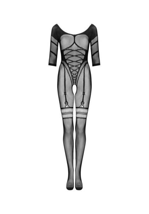 Bodystocking otwarty krok siateczkowy wzór XL/XXL Bodystocking otwarty krok siateczkowy wzór XL/XXL