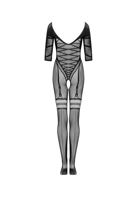 Bodystocking otwarty krok siateczkowy wzór XL/XXL Bodystocking otwarty krok siateczkowy wzór XL/XXL