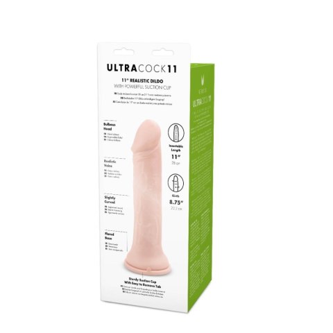 Duże realistyczne dildo z mocną przyssawką 28 cm Duże realistyczne dildo z mocną przyssawką 28 cm