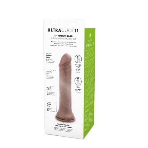 Gruby żylasty penis realistyczny przyssawka 28 cm Gruby żylasty penis realistyczny przyssawka 28 cm