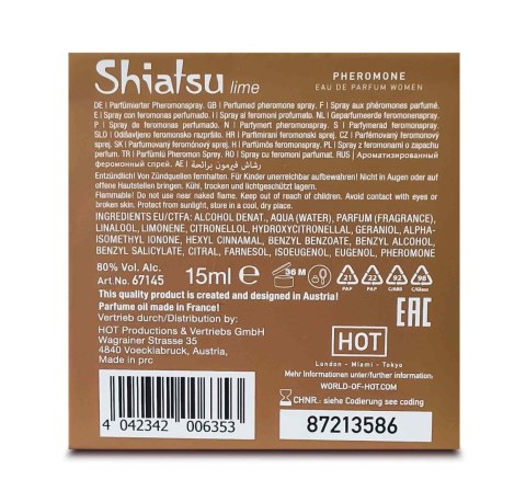 Perfumy feromony dla pań piękny zapach lime 15 ml Perfumy feromony dla pań piękny zapach lime 15 ml