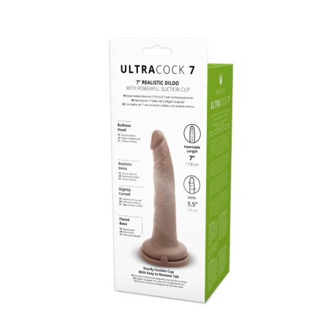 Realistyczny silikonowy penis z przyssawką 18 cm Realistyczny silikonowy penis z przyssawką 18 cm