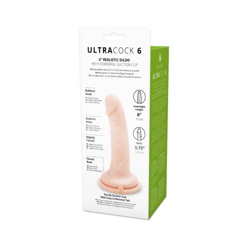Silikonowe duże dildo z mocną przyssawką 15,2 cm Silikonowe duże dildo z mocną przyssawką 15,2 cm