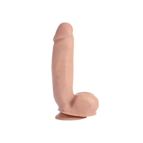 Żylasty miły w dotyku penis z przyssawką 21 cm Żylasty miły w dotyku penis z przyssawką 21 cm
