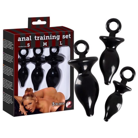 Korek analny zestaw 3 sztuki trening analny s m l Korek analny zestaw 3 sztuki trening analny s m l