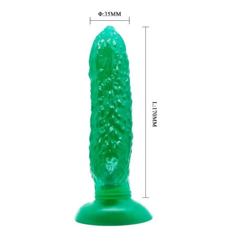 Dildo fikuśny ogórek chropowata tekstura 17 cm Dildo fikuśny ogórek chropowata tekstura 17 cm