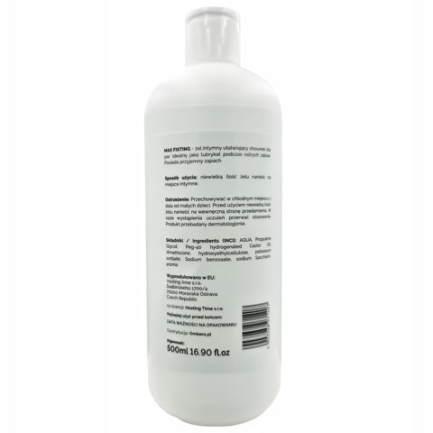 Fistingowy żel nawilżający lubrykant analny 500ml Fistingowy żel nawilżający lubrykant analny 500ml